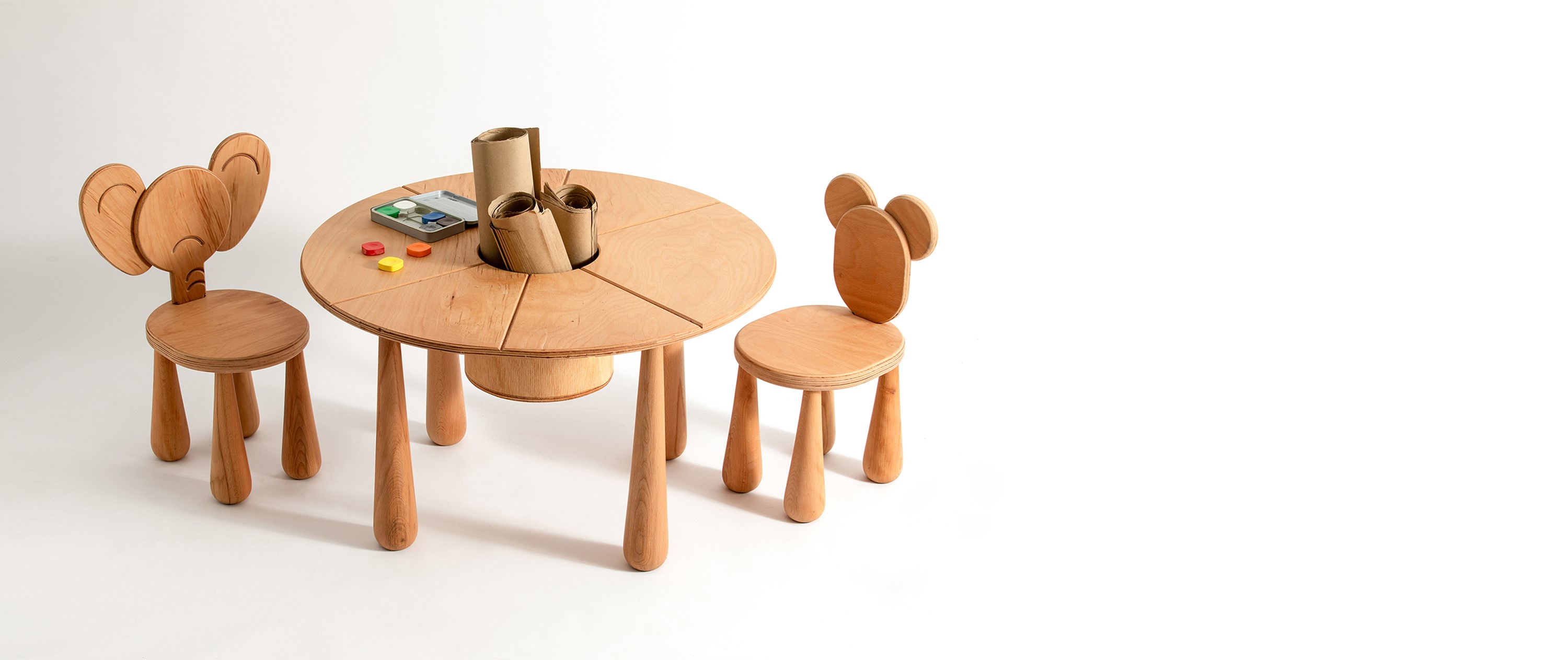 KINDERBOW , Sandalye Çeşitleri MEDIUM SET MASA &amp; 2